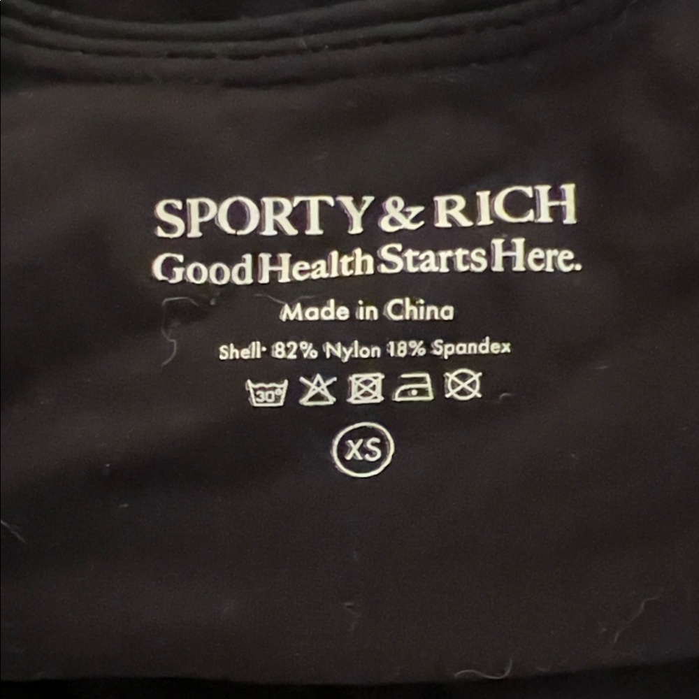 Sporty & Rich Black Sports Bra - Picture 2 of 3